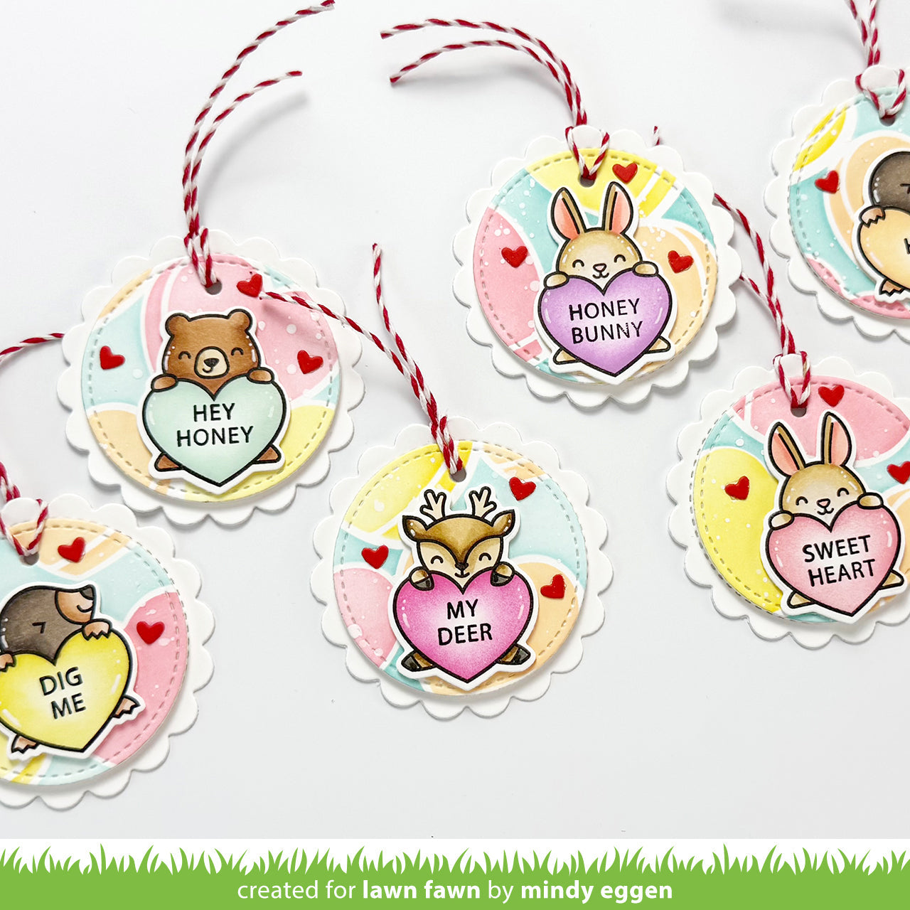 Lawn Fawn - Critter Conversation Hearts
