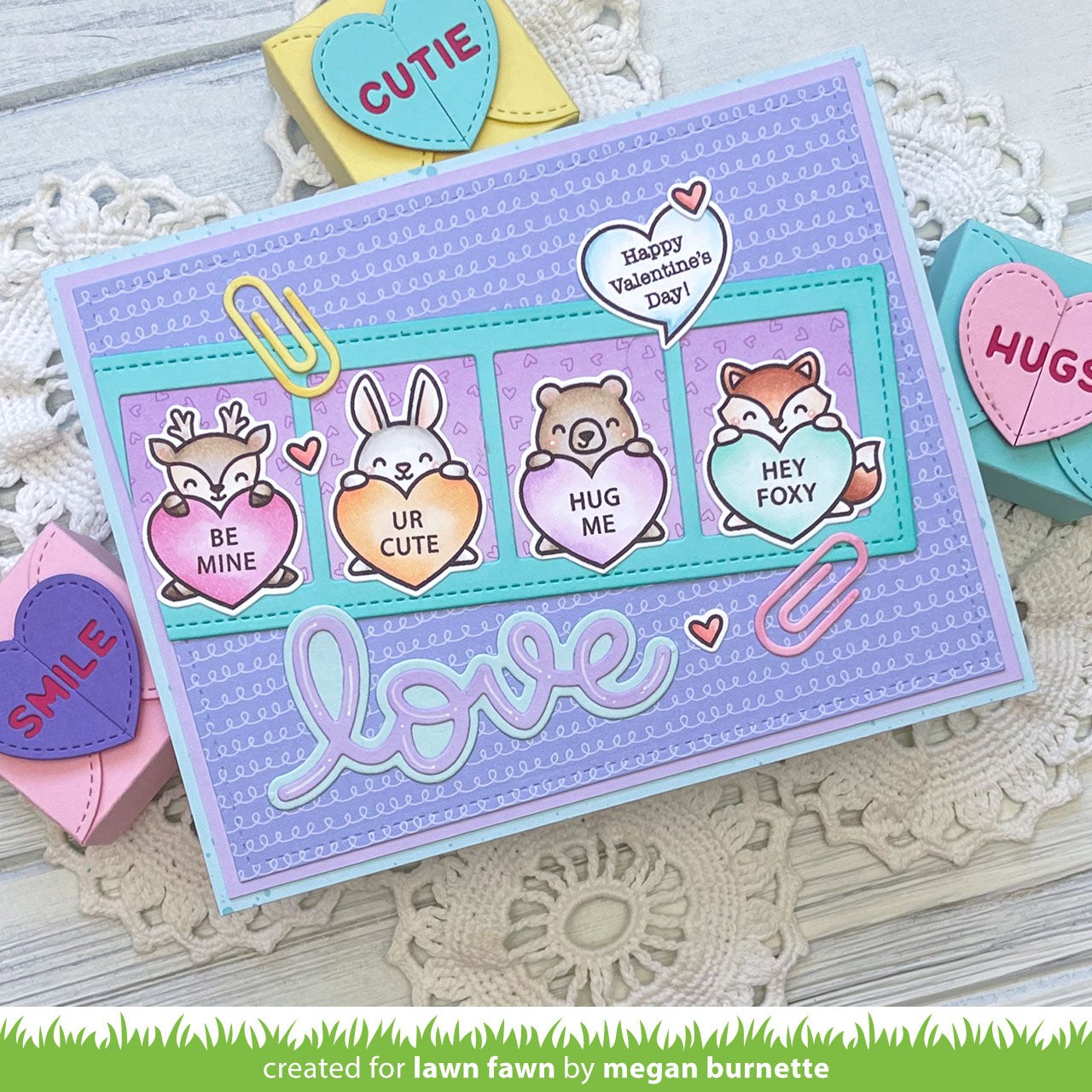 Lawn Fawn - Critter Conversation Hearts