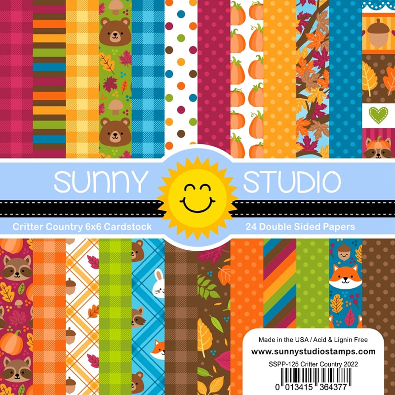 Sunny Studio - Critter Country Paper Pad 6x6"