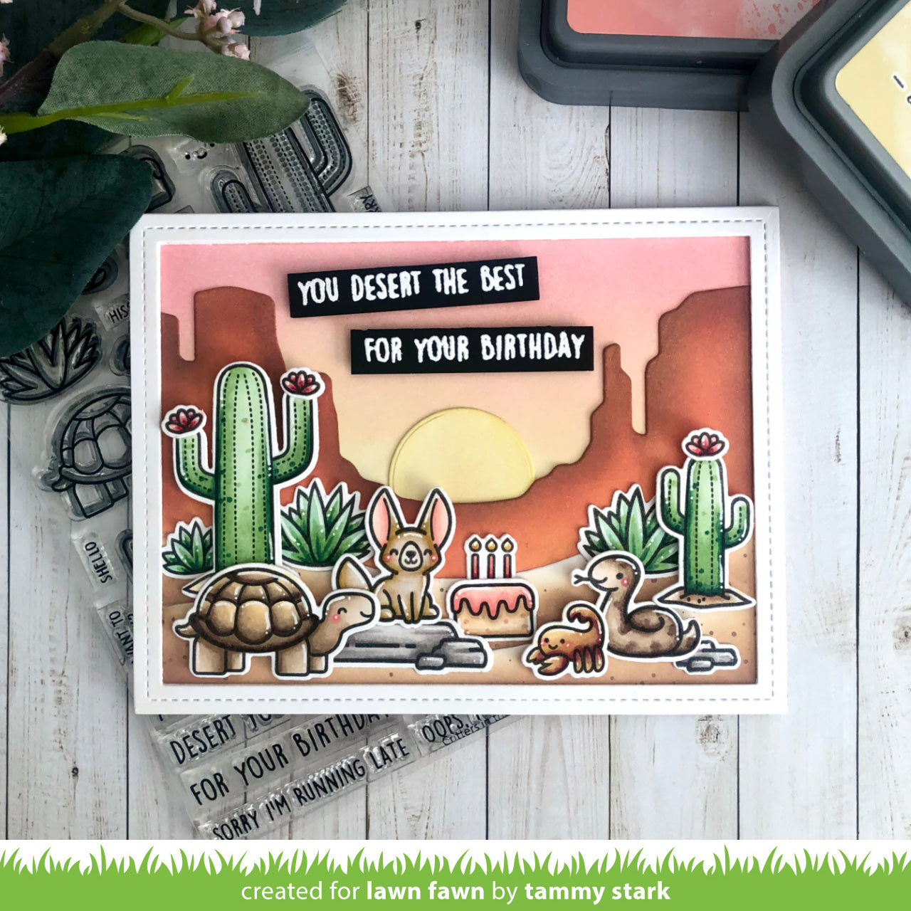 Lawn Fawn - Desert Canyon Backdrop