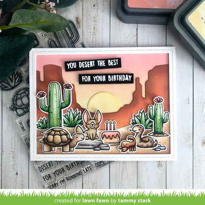 Lawn Fawn - Desert Canyon Backdrop