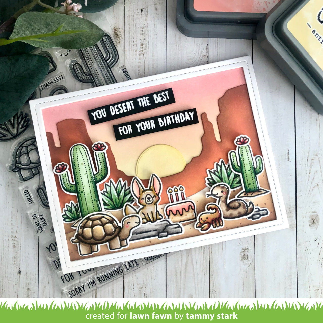 Lawn Fawn - Desert Canyon Backdrop