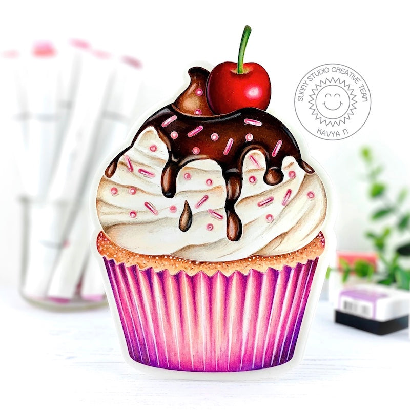 Sunny Studio - Cupcake Shape Dies