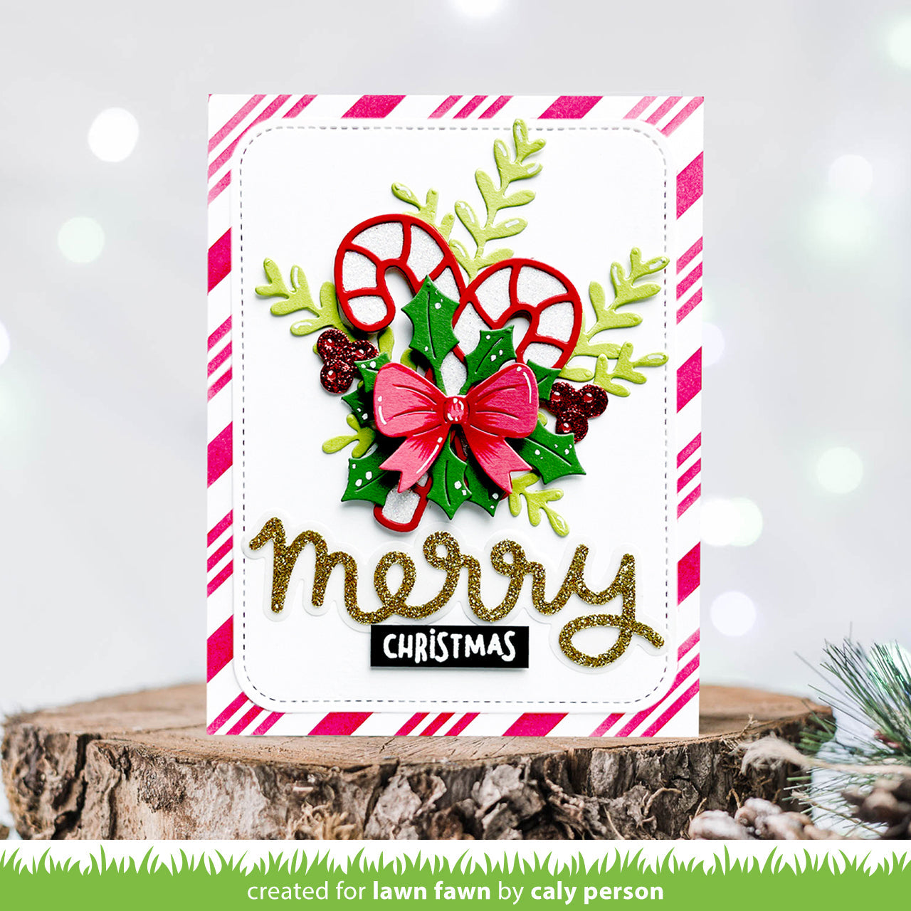 Lawn Fawn - Peppermint Stripes Stencils (2pcs)