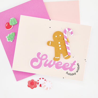 Hero Arts - Beary Sweet Holiday Stamp Set Sweet Wishes