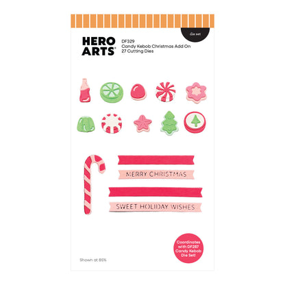 Hero Arts - Beary Sweet Holiday Die Set Candy Kebob Christmas Add On