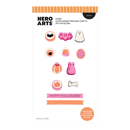Hero Arts - Beary Sweet Holiday Die Set Candy Kebob Halloween Add On