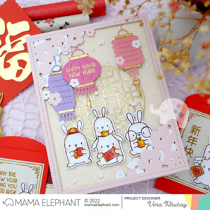 Mama Elephant - Blooming Window - Creative Cuts