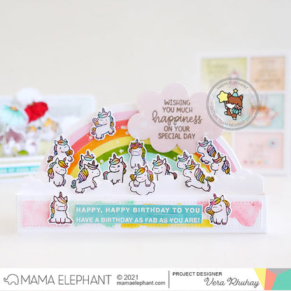 Mama Elephant - Slim Scenescape Rainbow Add-On - Creative Cuts