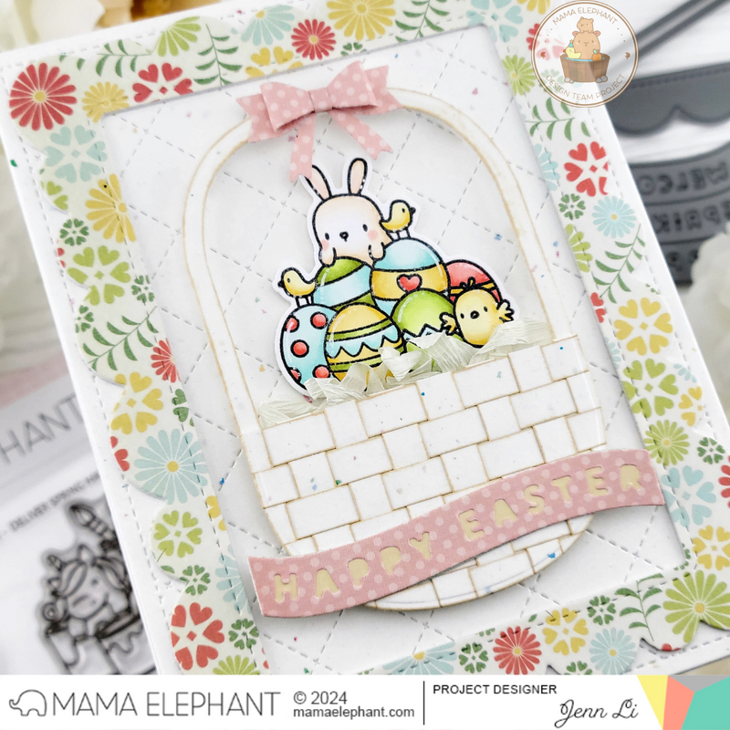 Mama Elephant - Spring Banner Greetings - Creative Cuts