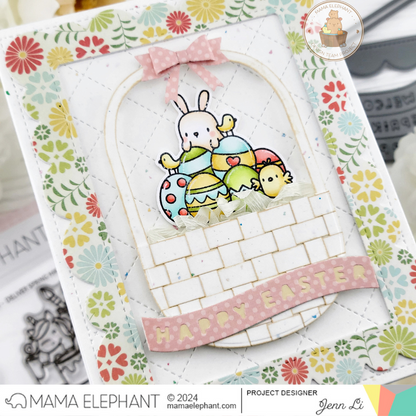 Mama Elephant - Spring Banner Greetings - Creative Cuts