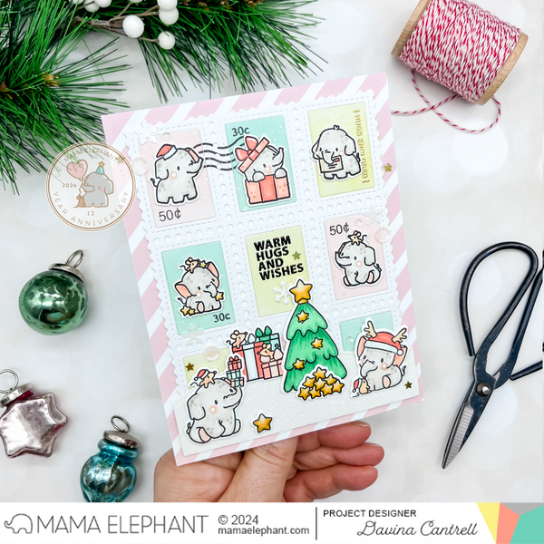 Mama Elephant - Postage Grid Cover - Creative Cuts