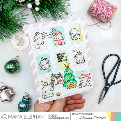 Mama Elephant - Postage Grid Cover - Creative Cuts
