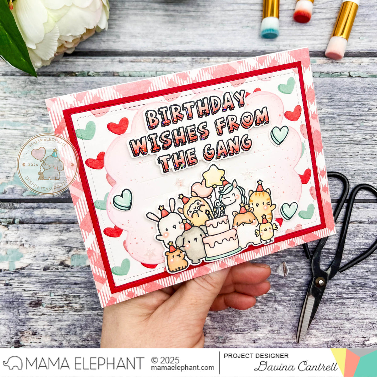 Mama Elephant - Birthday Block Set