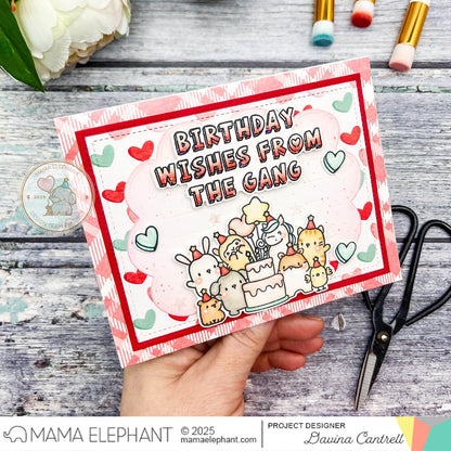 Mama Elephant - Birthday Block Set
