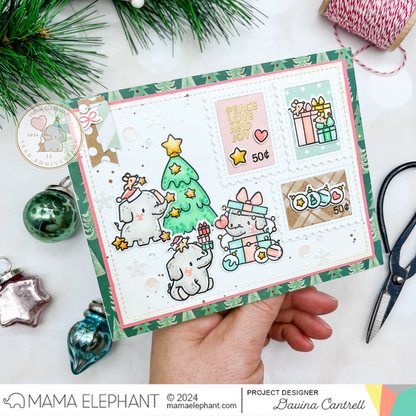 Mama Elephant - Postage Grid Cover - Creative Cuts