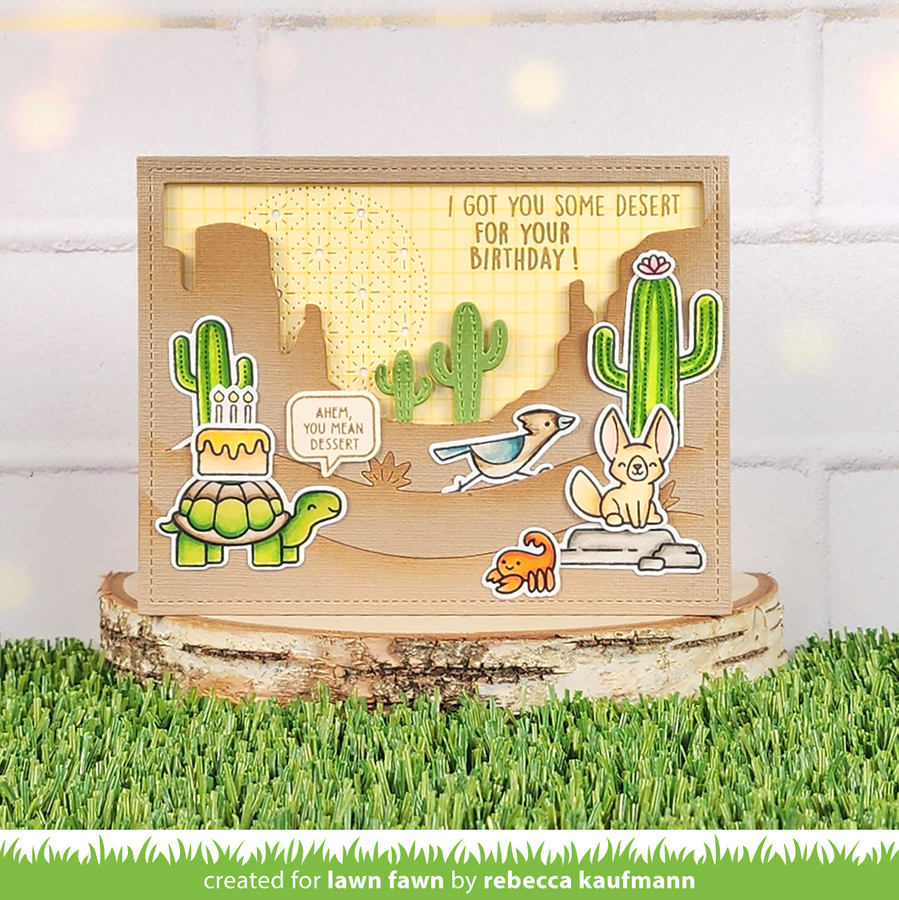 Lawn Fawn - Desert Canyon Backdrop