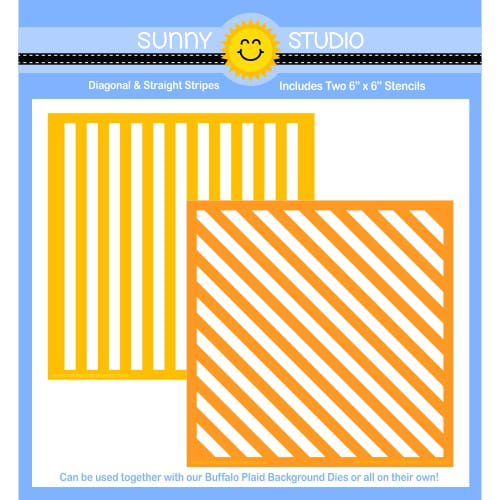 Sunny Studio - Diagonal & Straight Stripes Stencils