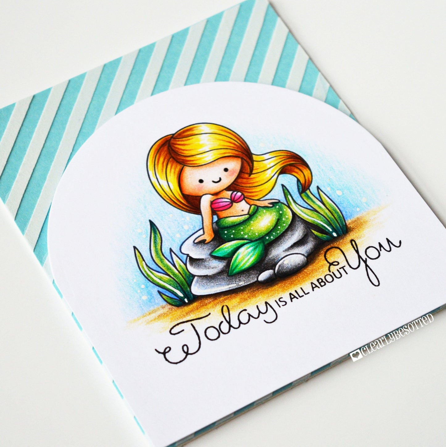 Clearly Besotted - Basic Diagonals Il Stencil