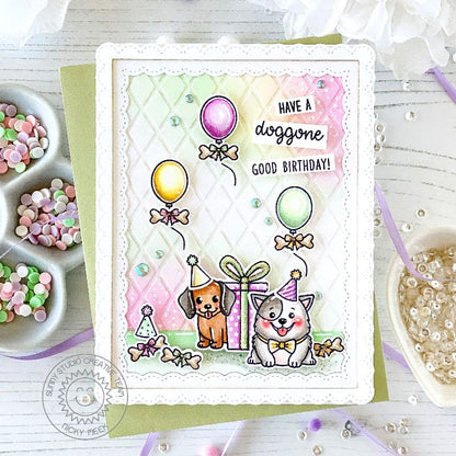 Sunny Studio - Dapper Diamonds Embossing Folder