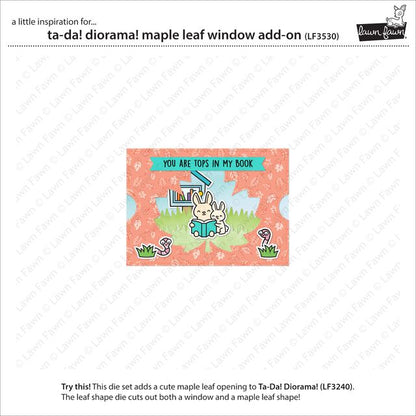 Lawn Fawn - Ta-Da! Diorama! Maple Leaf Window Add-On