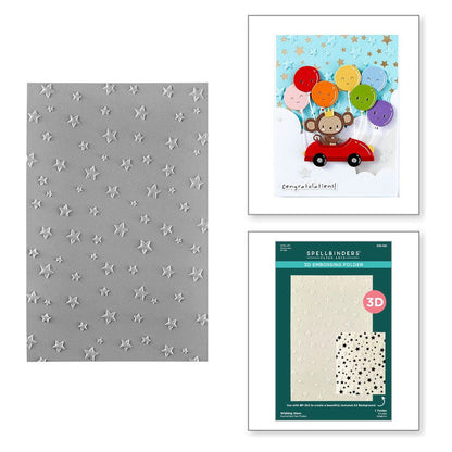 Spellbinders - Wishing Stars 3D Embossing Folder