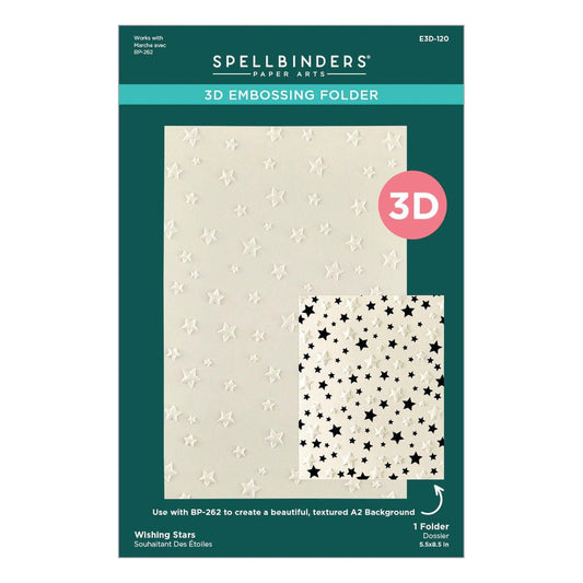 Spellbinders - Wishing Stars 3D Embossing Folder