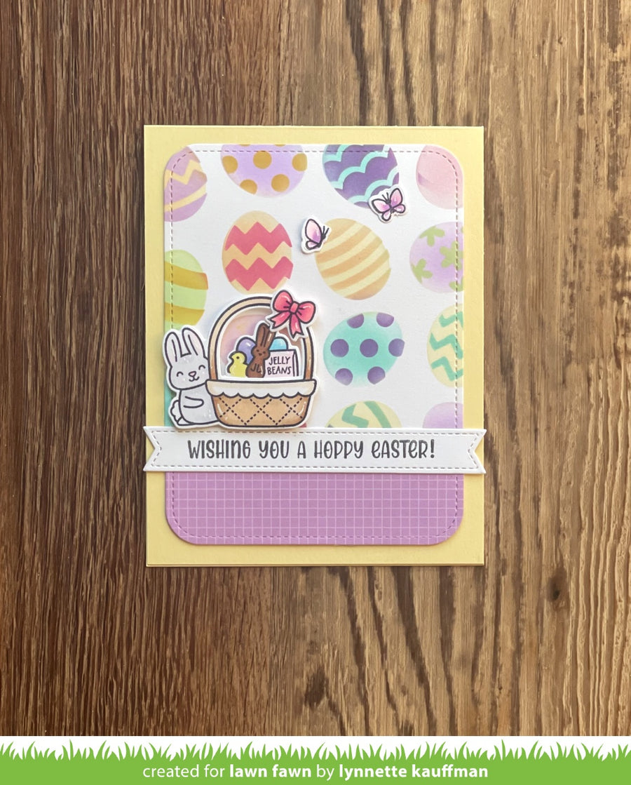 Lawn Fawn - Easter Egg Background Stencils (2pcs)