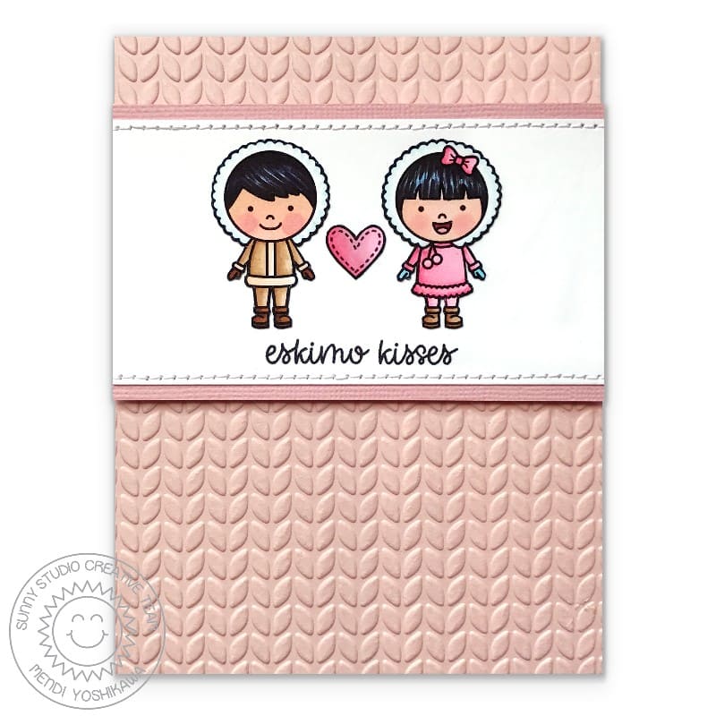 Sunny Studio - Cable Knit Embossing Folder