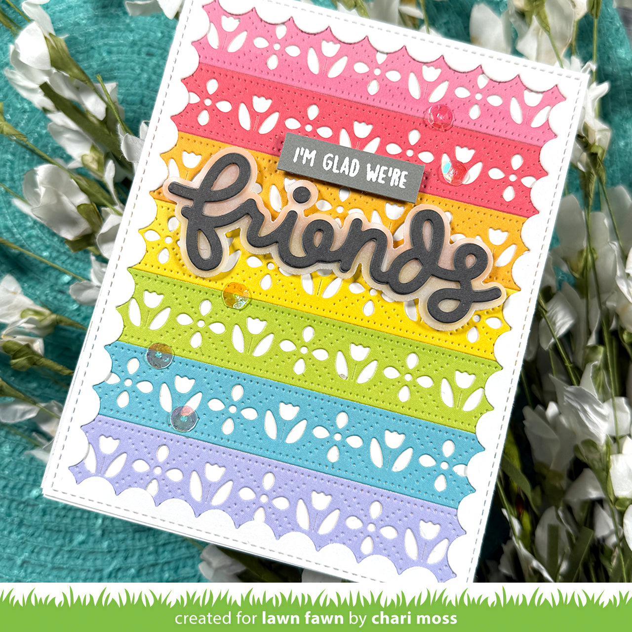 Lawn Fawn - Scripty Friends Outline Add-On