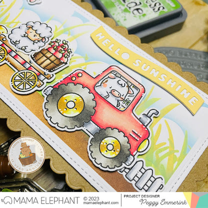 Mama Elephant - Spring Banner Greetings - Creative Cuts