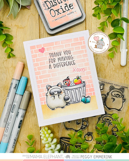 SET DEAL: Mama Elephant - Playful Raccoons