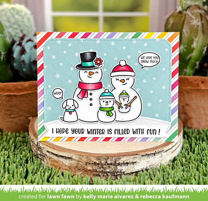 Lawn Fawn - Henry's Build-A-Sentiment: Winter