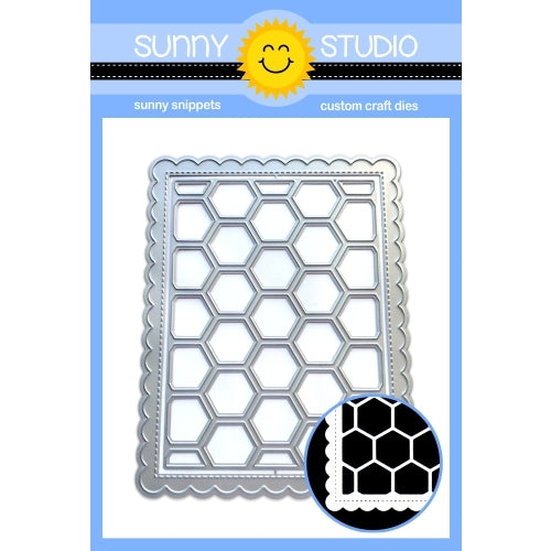 Sunny Studio - Frilly Frames Hexagon Dies