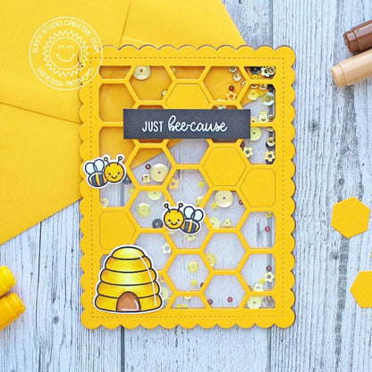 Sunny Studio - Frilly Frames Hexagon Dies