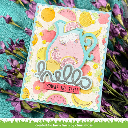 Lawn Fawn - Fruit Salad Background Stencils (5pcs)