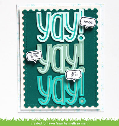 Lawn Fawn - Giant Outlined Yay