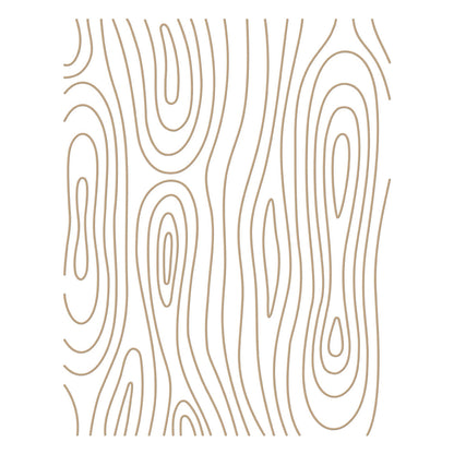 Spellbinders - Woodgrain Background Glimmer Hot Foil Plate