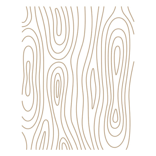 Spellbinders - Woodgrain Background Glimmer Hot Foil Plate