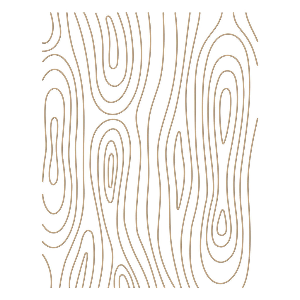 Spellbinders - Woodgrain Background Glimmer Hot Foil Plate