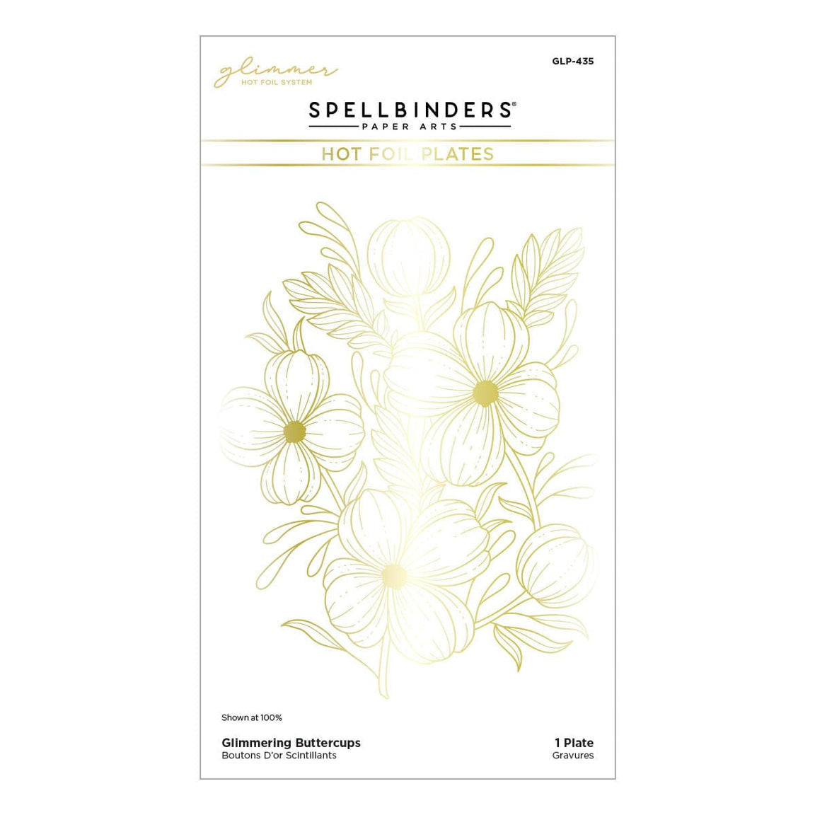 Spellbinders - Glimmering Buttercups Glimmer Hot Foil Plate