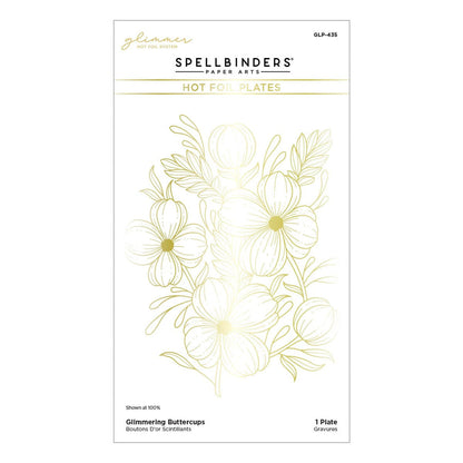 Spellbinders - Glimmering Buttercups Glimmer Hot Foil Plate
