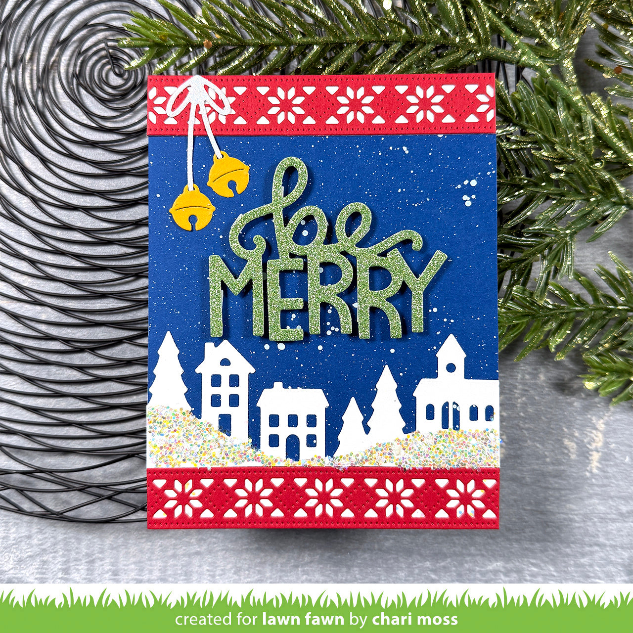 Lawn Fawn - Nordic Snowflake Border