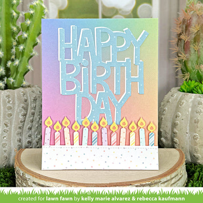 Lawn Fawn - Candle Border