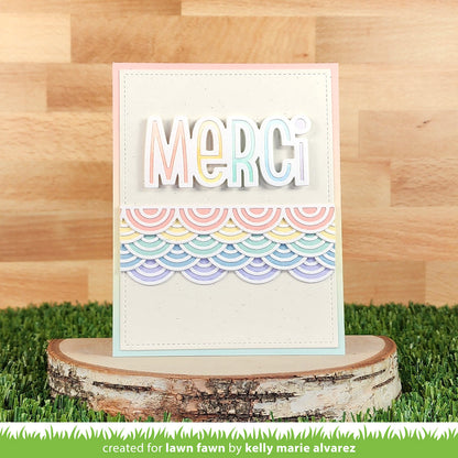 Lawn Fawn - Giant Outlined Merci
