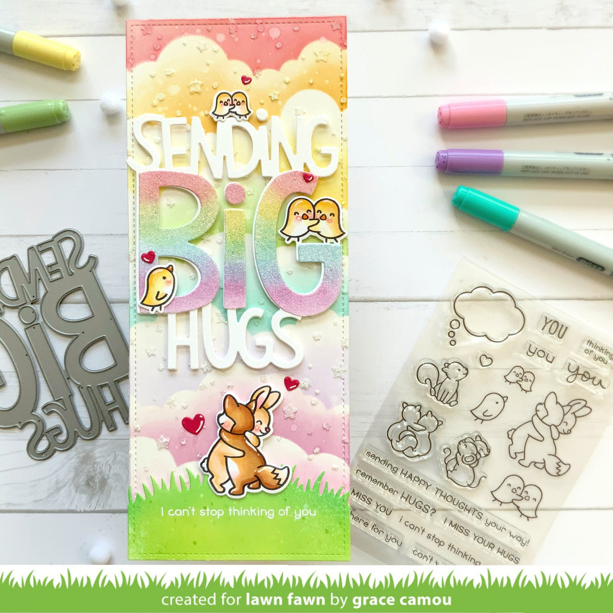 Lawn Fawn - Happy Hugs