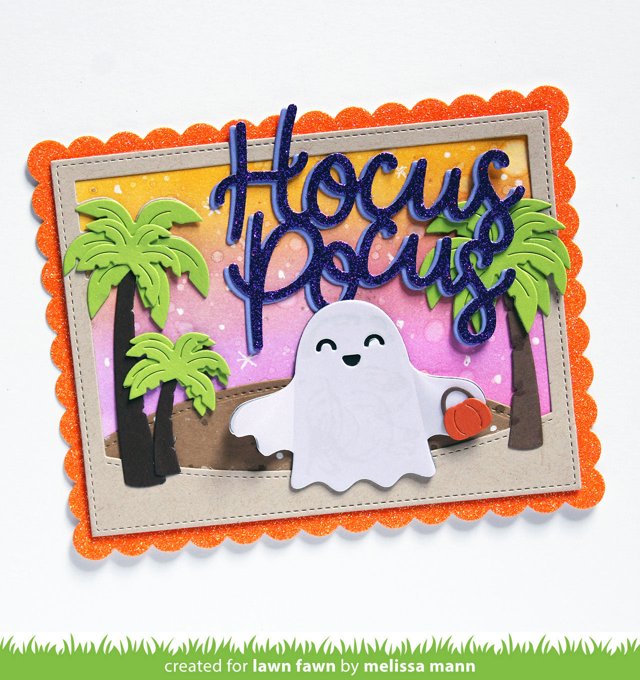 Lawn Fawn - Happy Ghost Tag