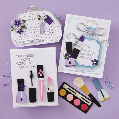Spellbinders - Gorgeous You Makeup Bag Etched Dies