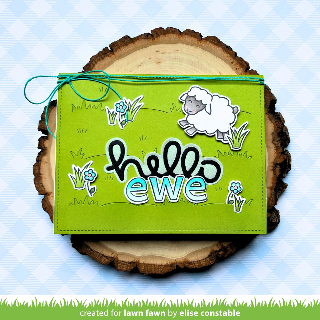 Lawn Fawn - Grassy Pasture Backdrop: Landscape