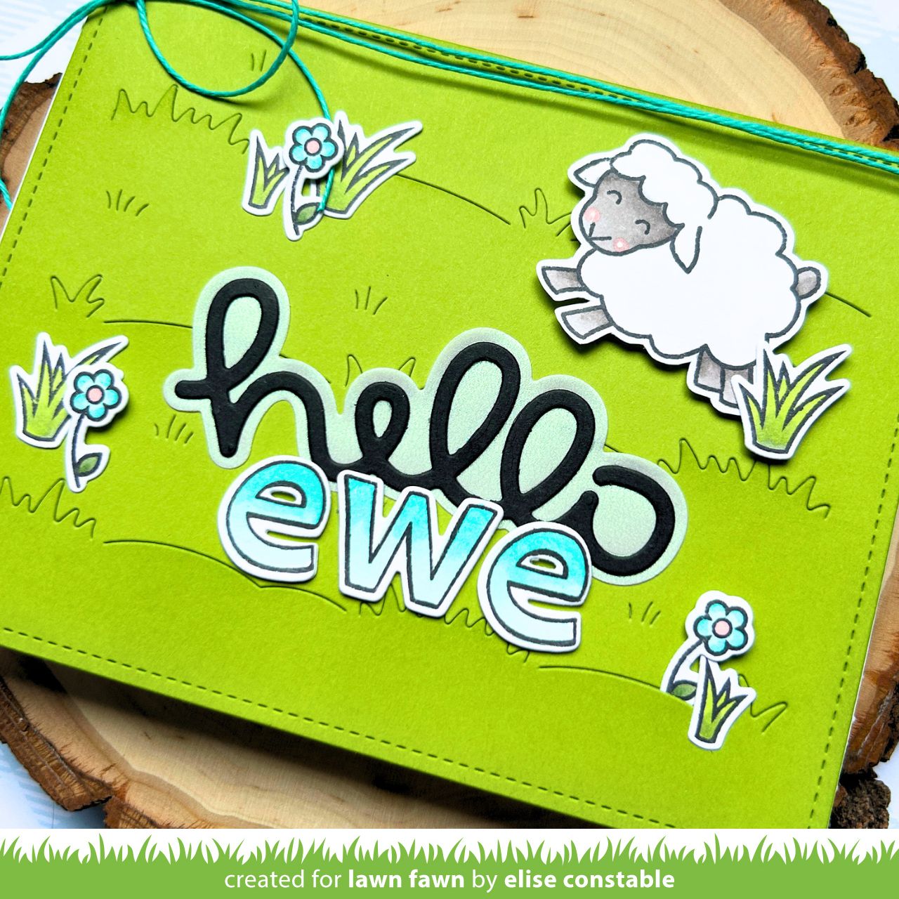 Lawn Fawn - Scripty Hello Outline Add-On